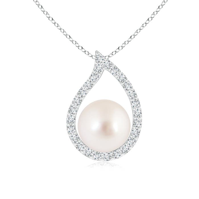 AAAA - South Sea Cultured Pearl / 5.61 CT / 14 KT White Gold