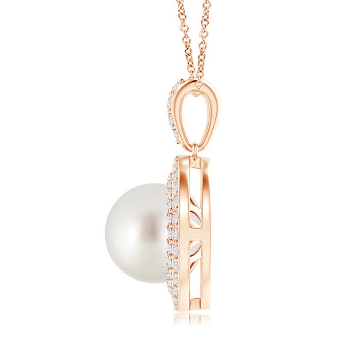 AAA - South Sea Cultured Pearl / 7.84 CT / 14 KT Rose Gold