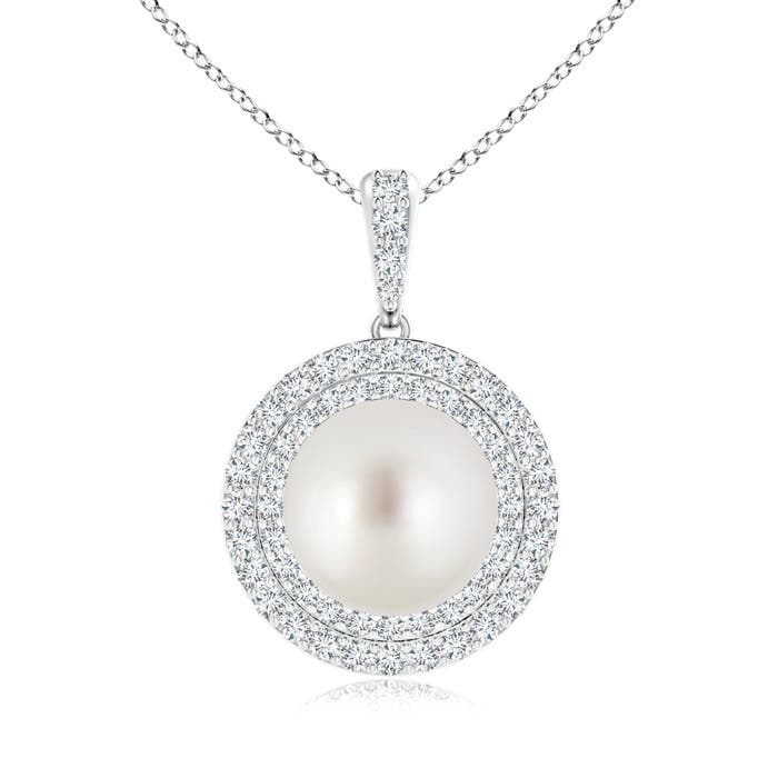 AAA - South Sea Cultured Pearl / 7.84 CT / 14 KT White Gold