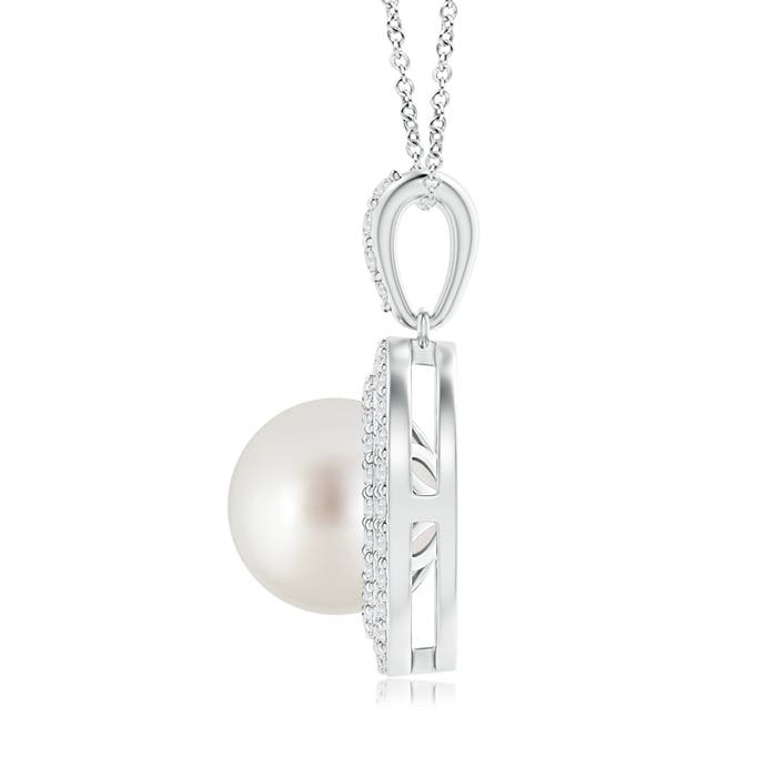 AAA - South Sea Cultured Pearl / 7.84 CT / 14 KT White Gold