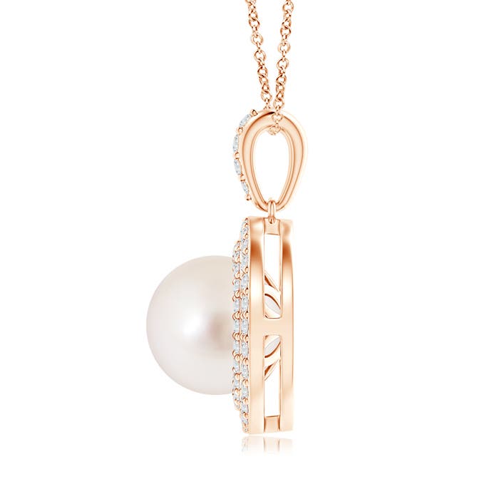 AAAA - South Sea Cultured Pearl / 7.84 CT / 14 KT Rose Gold