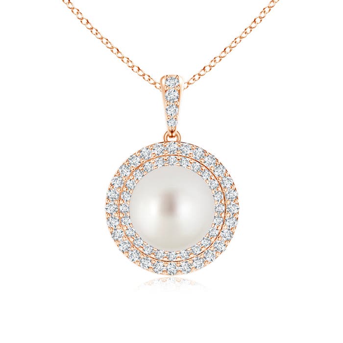 AAA - South Sea Cultured Pearl / 5.77 CT / 14 KT Rose Gold