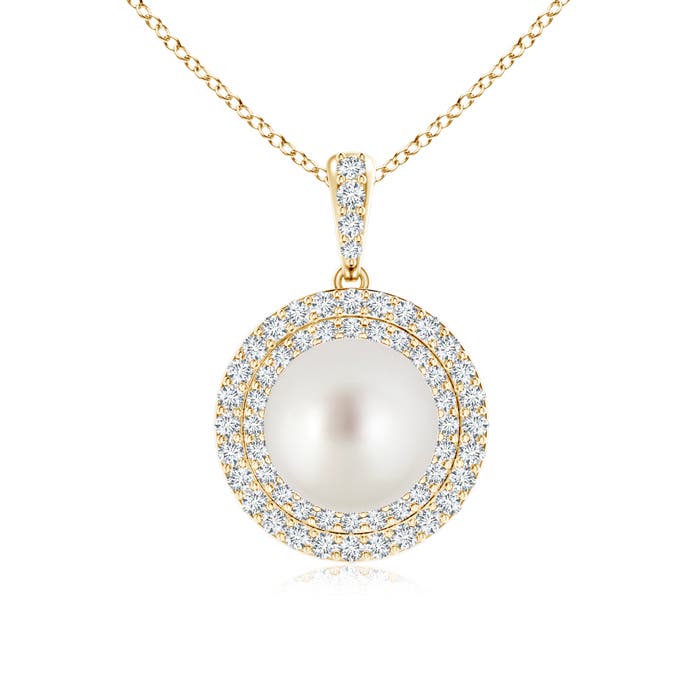 AAA - South Sea Cultured Pearl / 5.77 CT / 14 KT Yellow Gold