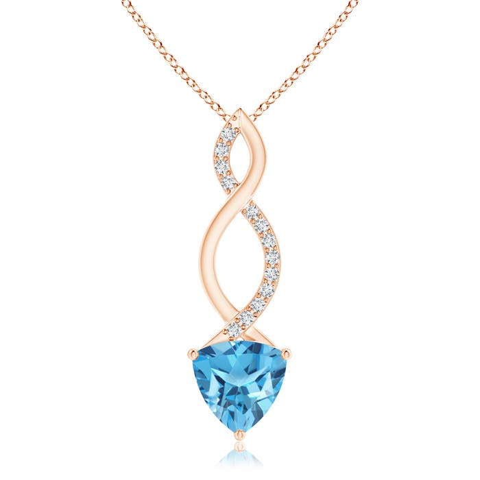 AA - Swiss Blue Topaz / 2.3 CT / 14 KT Rose Gold