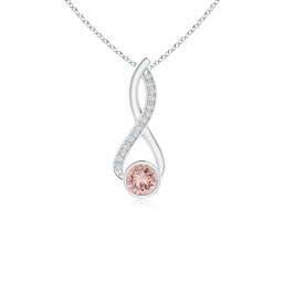 Platinum Morganite Necklaces & Pendants
