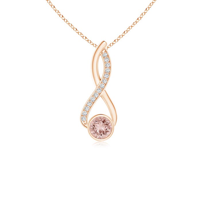 AAAA - Morganite / 0.49 CT / 14 KT Rose Gold