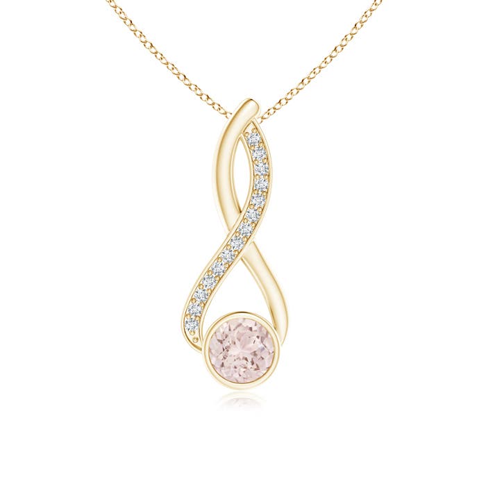 A - Morganite / 0.81 CT / 14 KT Yellow Gold