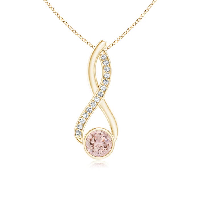 AAA - Morganite / 0.81 CT / 14 KT Yellow Gold