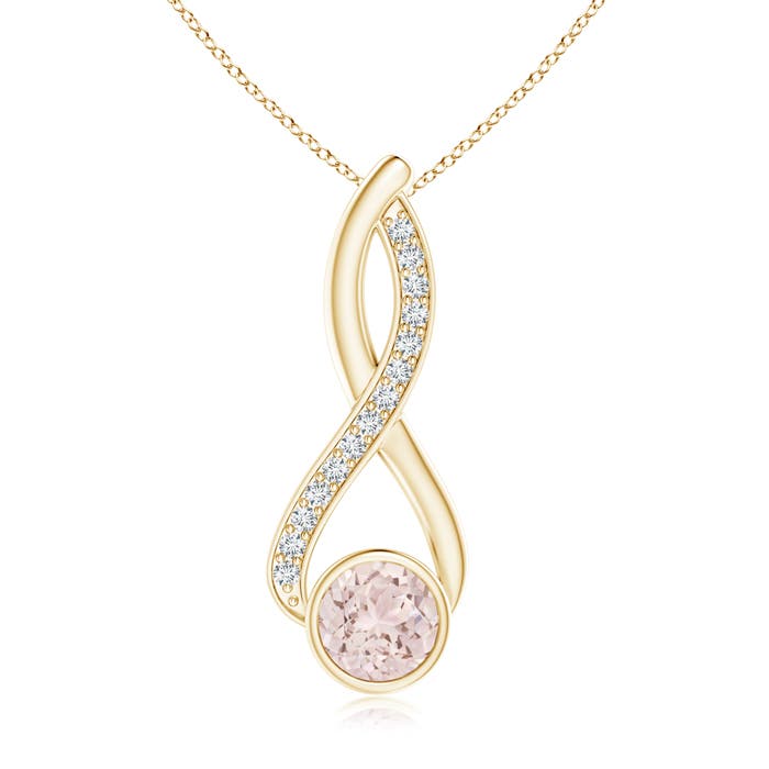 A - Morganite / 1.27 CT / 14 KT Yellow Gold