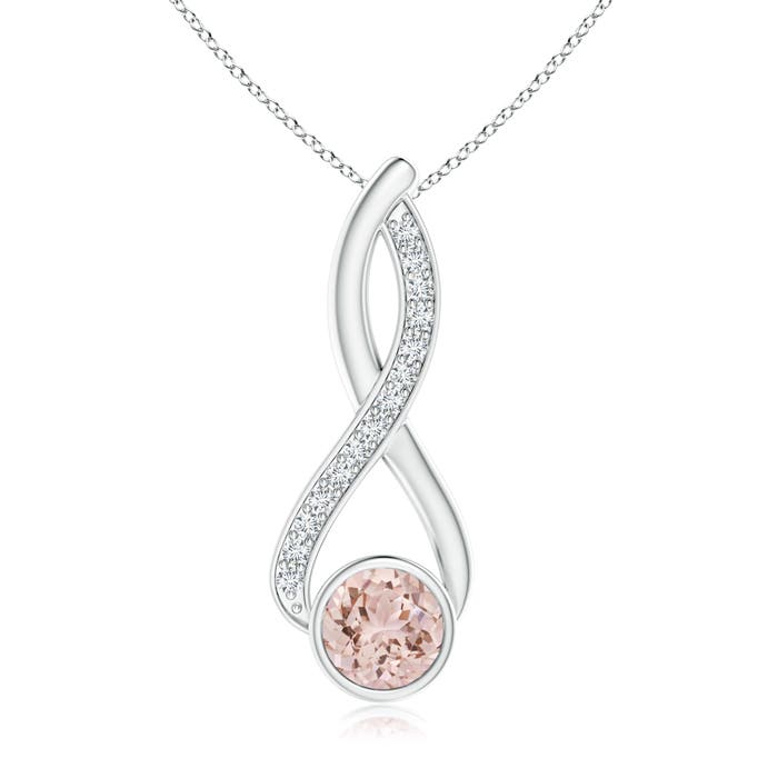 AAA - Morganite / 1.27 CT / 14 KT White Gold