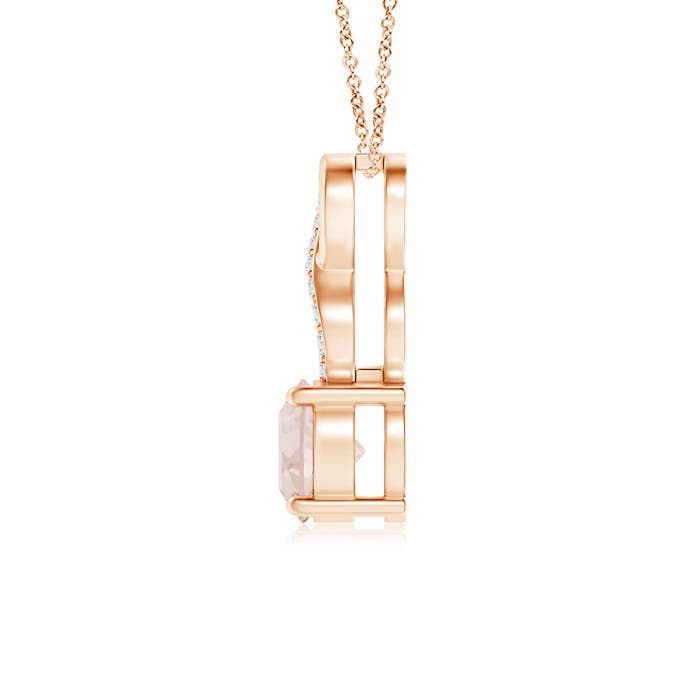 A - Morganite / 0.45 CT / 14 KT Rose Gold