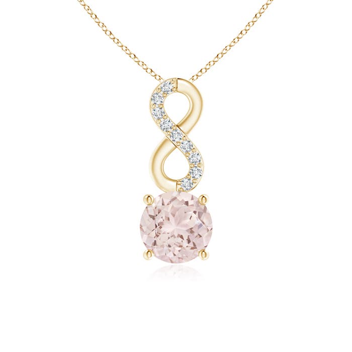 A - Morganite / 0.45 CT / 14 KT Yellow Gold