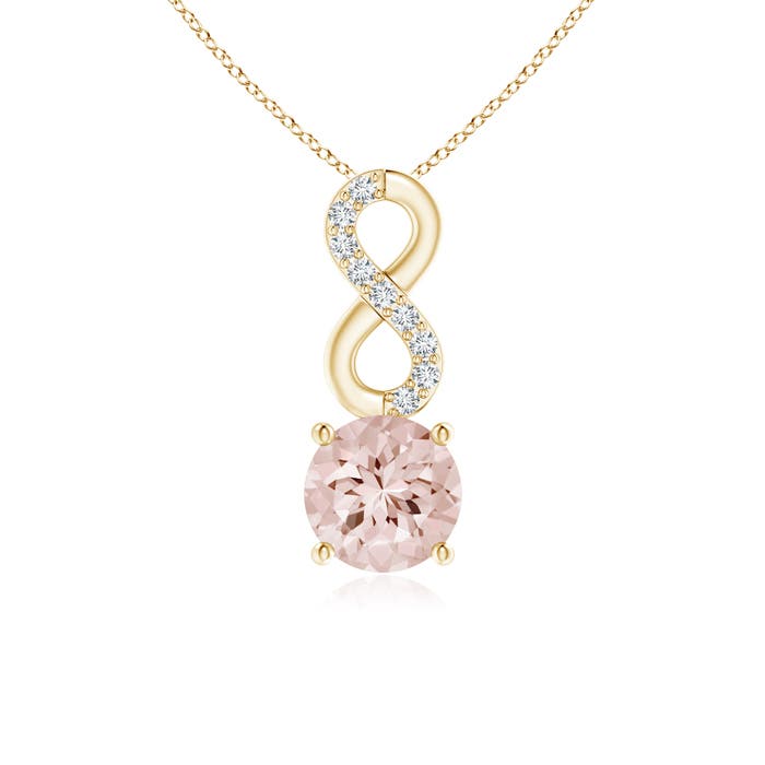 AA - Morganite / 0.45 CT / 14 KT Yellow Gold