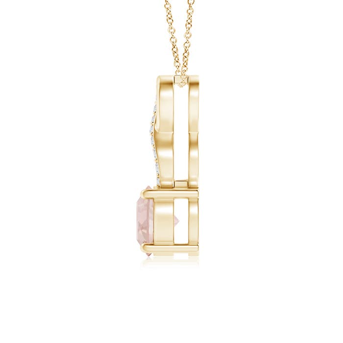 AA - Morganite / 0.45 CT / 14 KT Yellow Gold