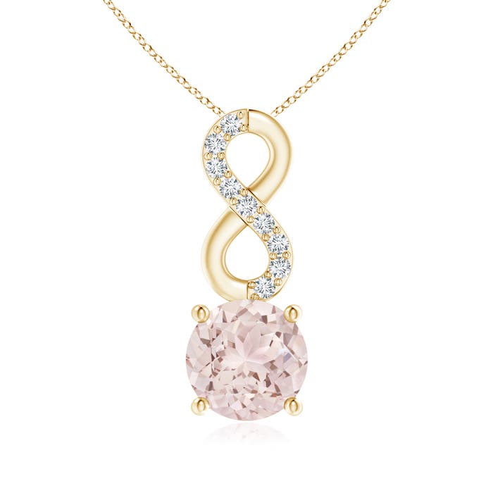 A - Morganite / 0.75 CT / 14 KT Yellow Gold