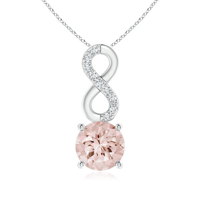 AA - Morganite / 0.75 CT / 14 KT White Gold