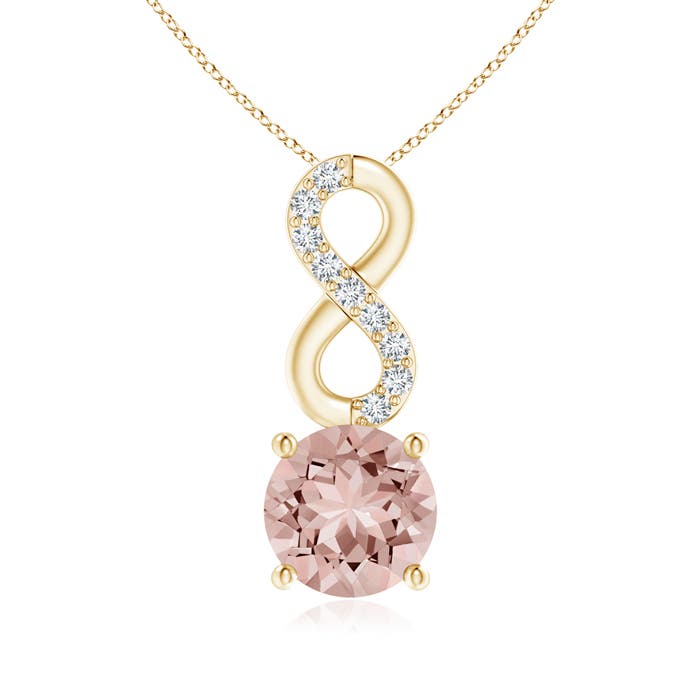 AAAA - Morganite / 0.75 CT / 14 KT Yellow Gold