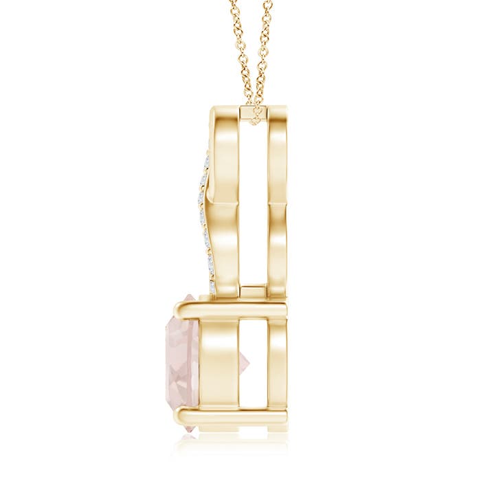 A - Morganite / 1.15 CT / 14 KT Yellow Gold