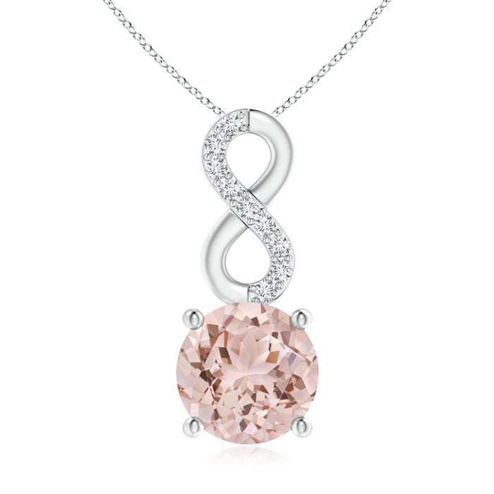 AAA - Morganite / 1.15 CT / 14 KT White Gold