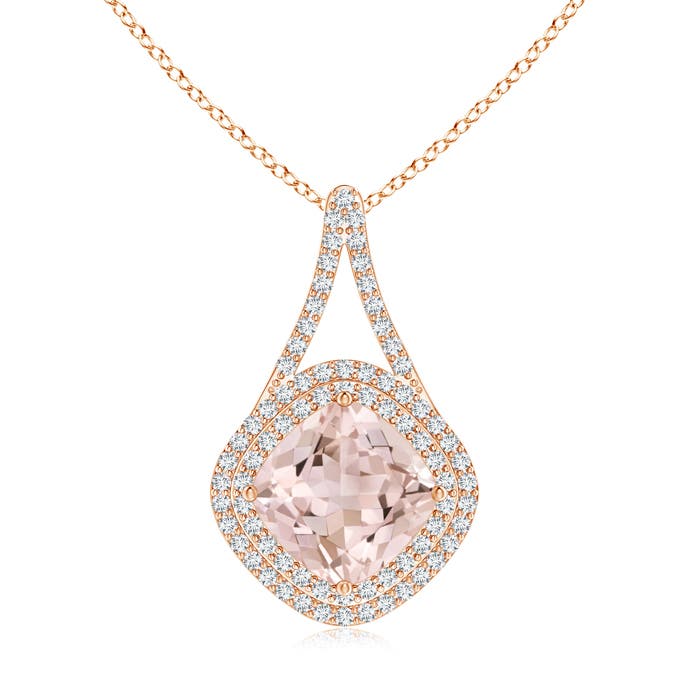 A - Morganite / 4.32 CT / 14 KT Rose Gold