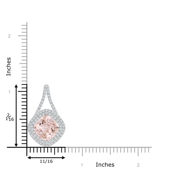 A - Morganite / 4.32 CT / 14 KT White Gold