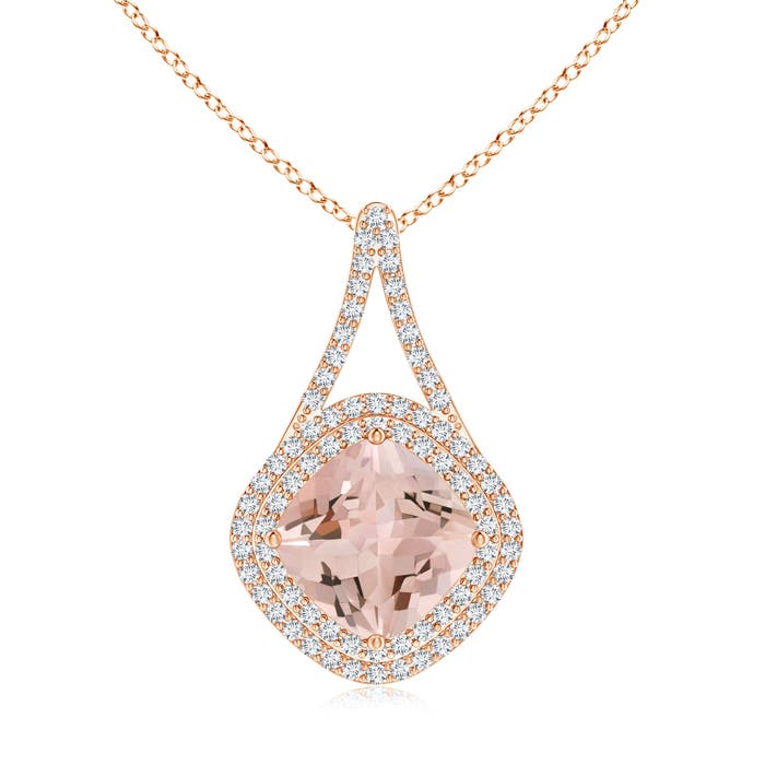 AA - Morganite / 4.32 CT / 14 KT Rose Gold