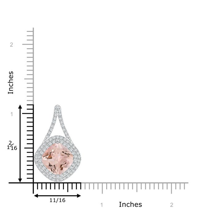 AA - Morganite / 4.32 CT / 14 KT White Gold