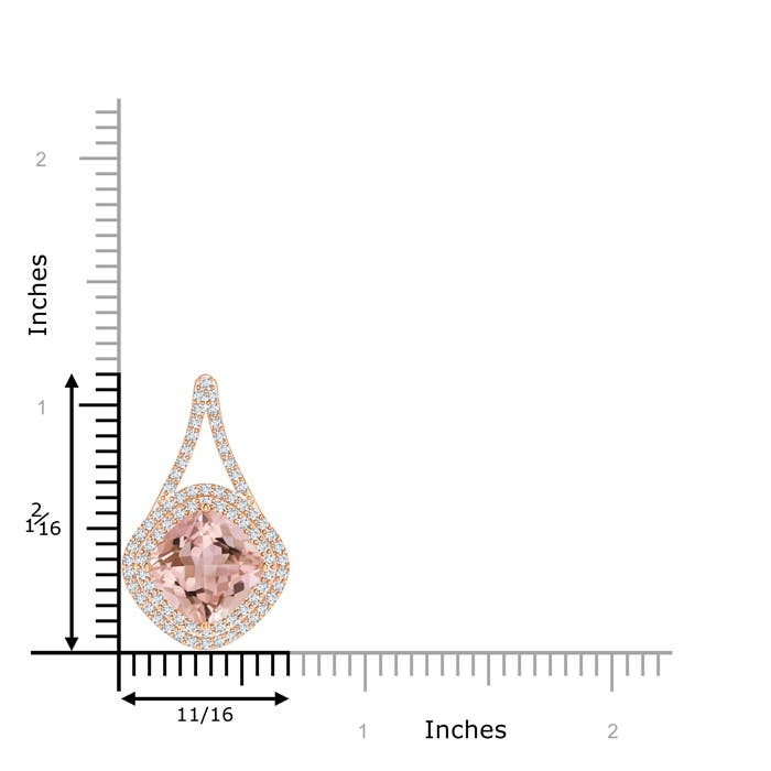 AAAA - Morganite / 4.32 CT / 14 KT Rose Gold