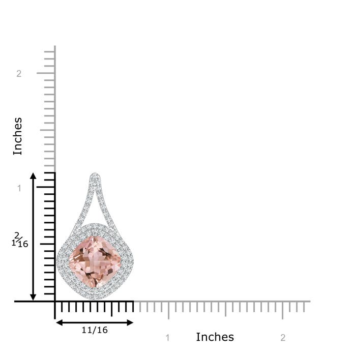 AAAA - Morganite / 4.32 CT / 14 KT White Gold