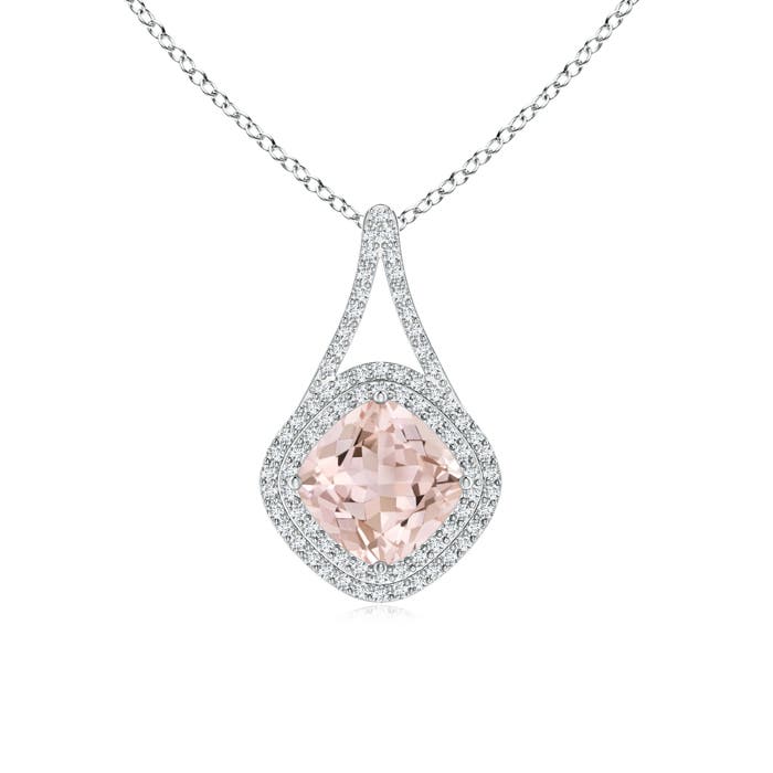 A - Morganite / 2.19 CT / 14 KT White Gold