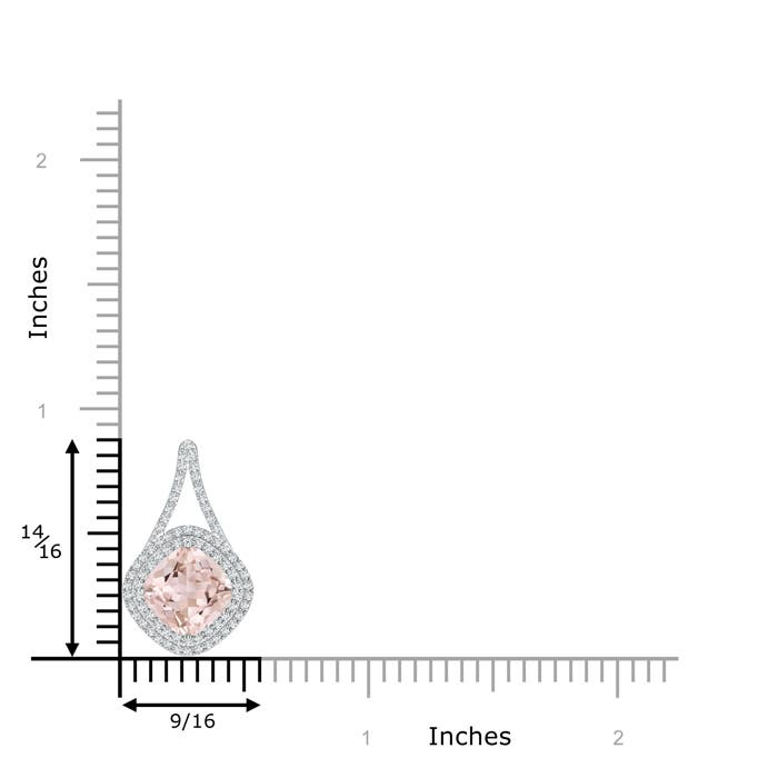 A - Morganite / 2.19 CT / 14 KT White Gold