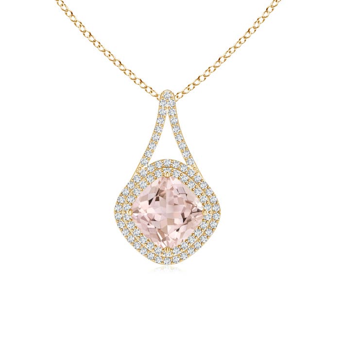 A - Morganite / 2.19 CT / 14 KT Yellow Gold