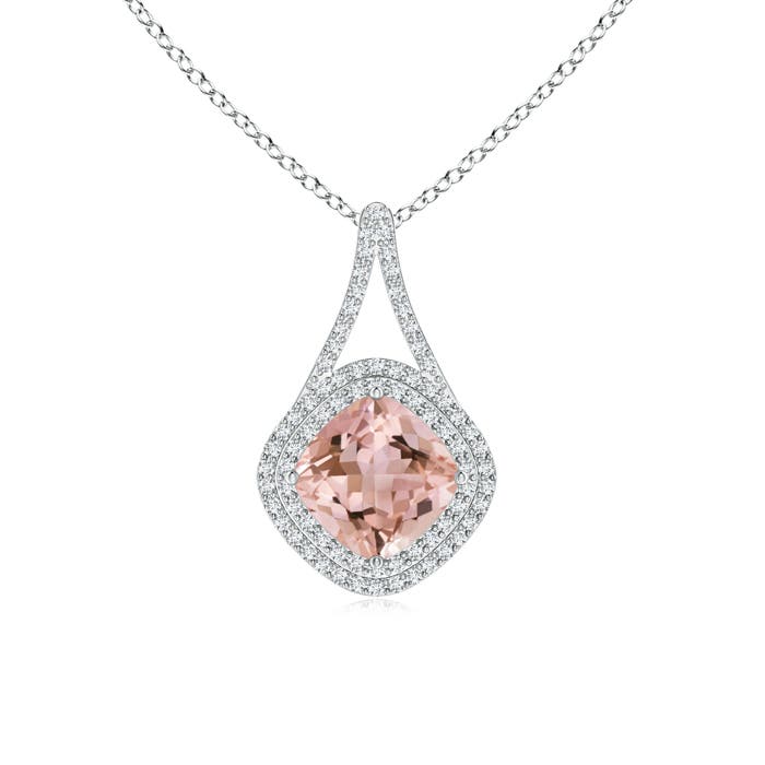 AAAA - Morganite / 2.19 CT / 14 KT White Gold