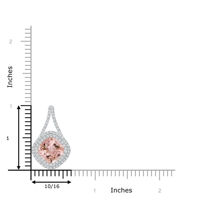 AAAA - Morganite / 3.16 CT / 14 KT White Gold