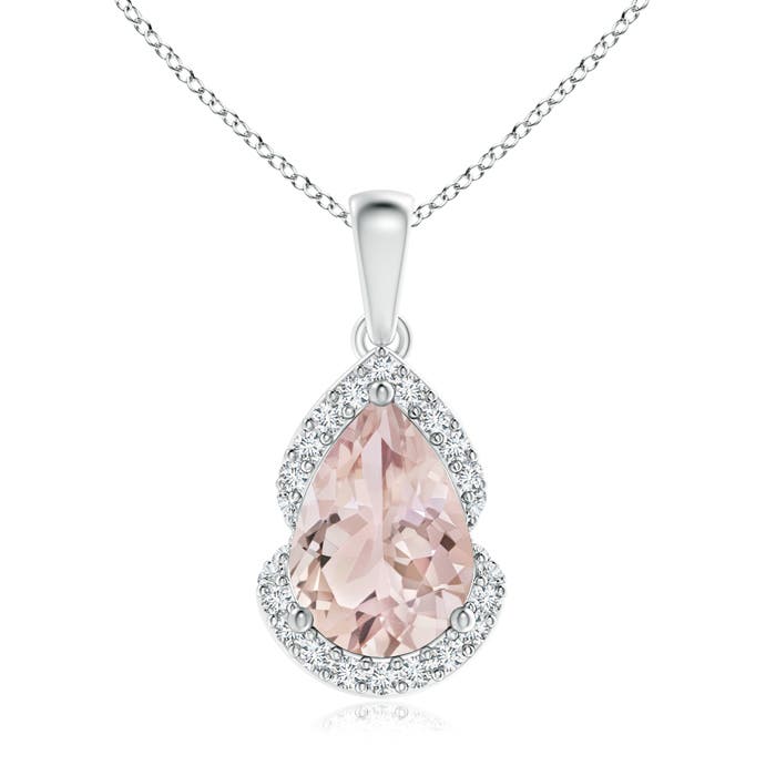 A - Morganite / 1.81 CT / 14 KT White Gold