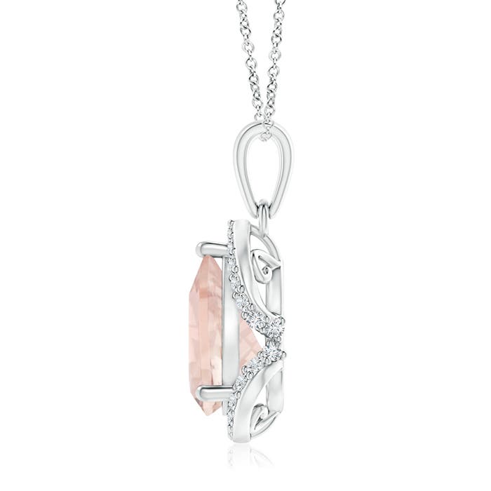 A - Morganite / 1.81 CT / 14 KT White Gold