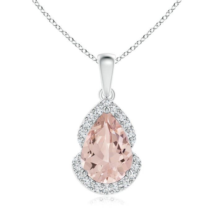 AA - Morganite / 1.81 CT / 14 KT White Gold