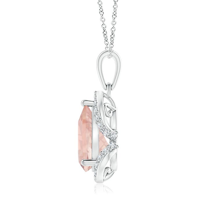 AA - Morganite / 1.81 CT / 14 KT White Gold