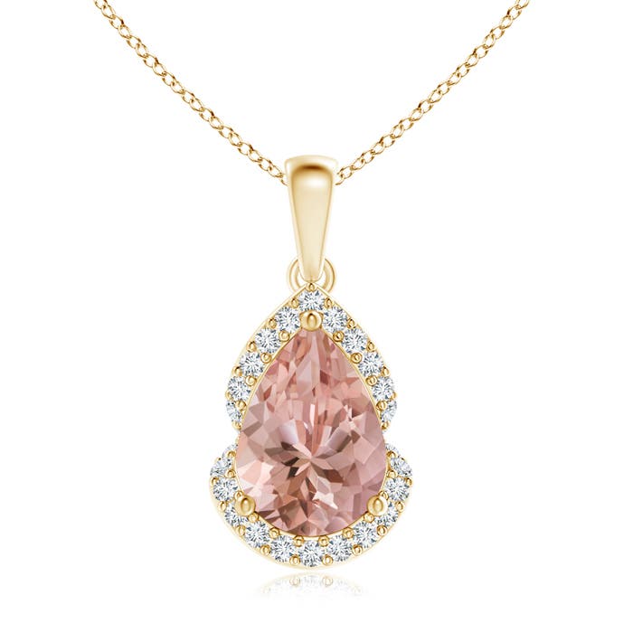 AAAA - Morganite / 1.81 CT / 14 KT Yellow Gold