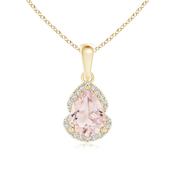 A - Morganite / 1.08 CT / 14 KT Yellow Gold