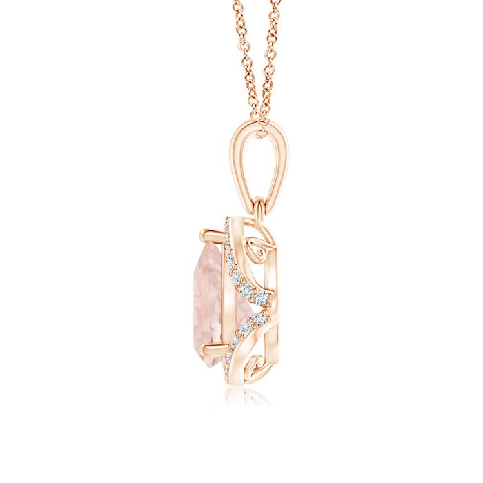 AA - Morganite / 1.08 CT / 14 KT Rose Gold