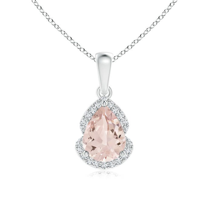 AA - Morganite / 1.08 CT / 14 KT White Gold