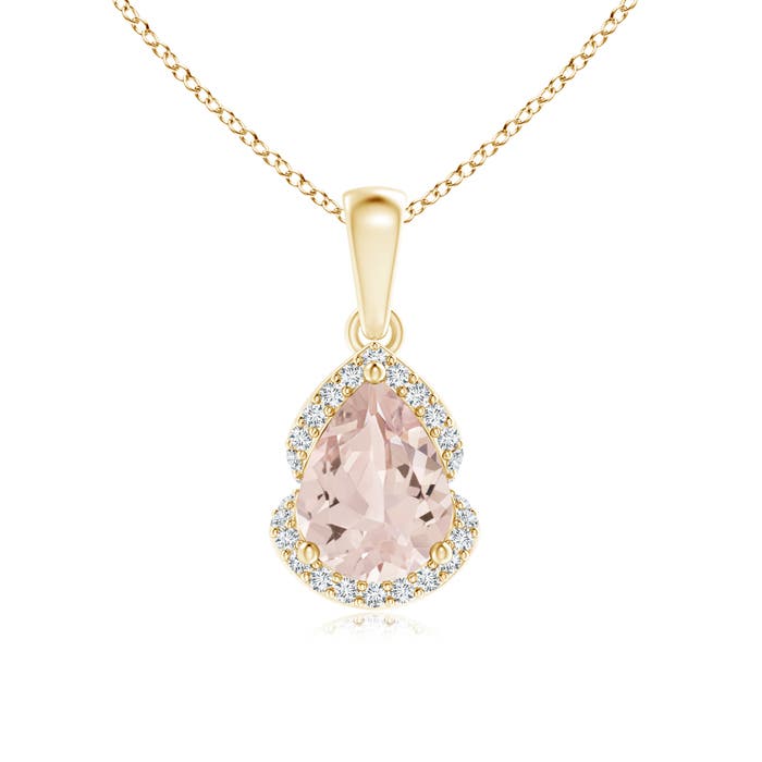 AA - Morganite / 1.08 CT / 14 KT Yellow Gold