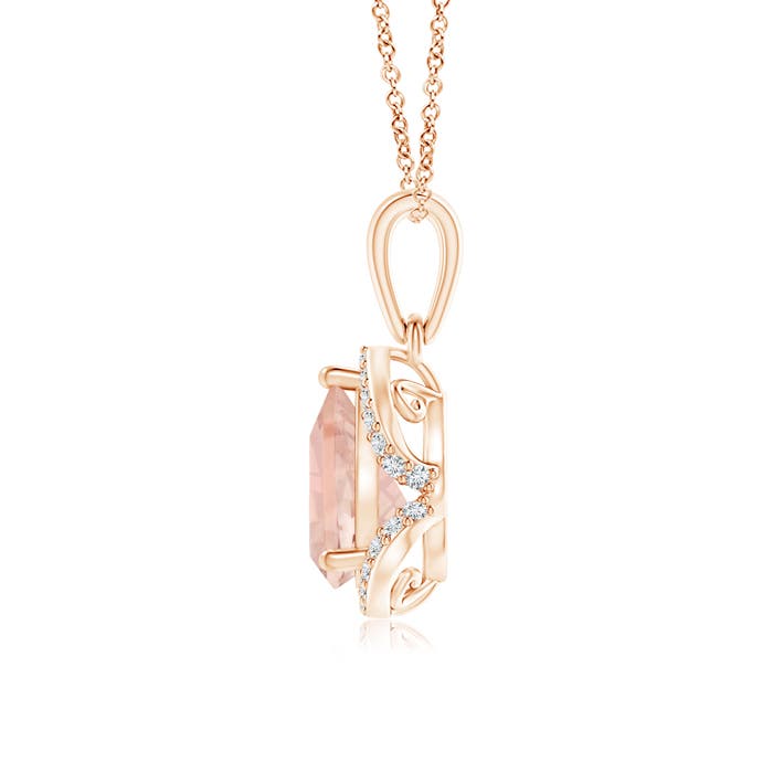 AAA - Morganite / 1.08 CT / 14 KT Rose Gold