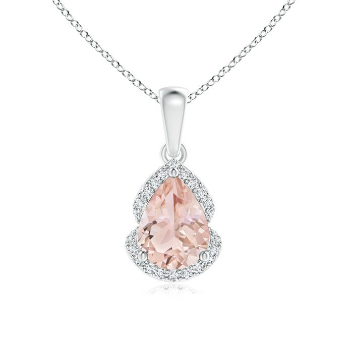 AAA - Morganite / 1.08 CT / 14 KT White Gold