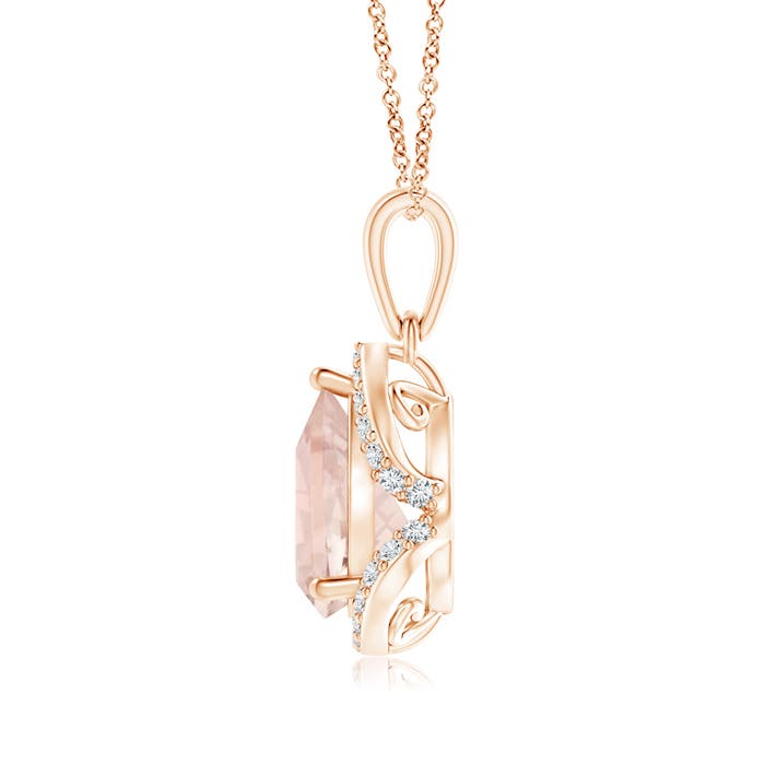 A - Morganite / 1.56 CT / 14 KT Rose Gold