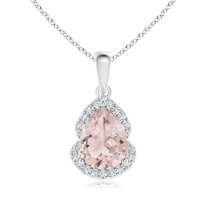 A - Morganite / 1.56 CT / 14 KT White Gold