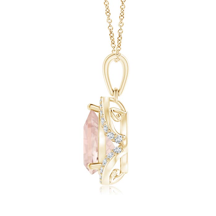 A - Morganite / 1.56 CT / 14 KT Yellow Gold