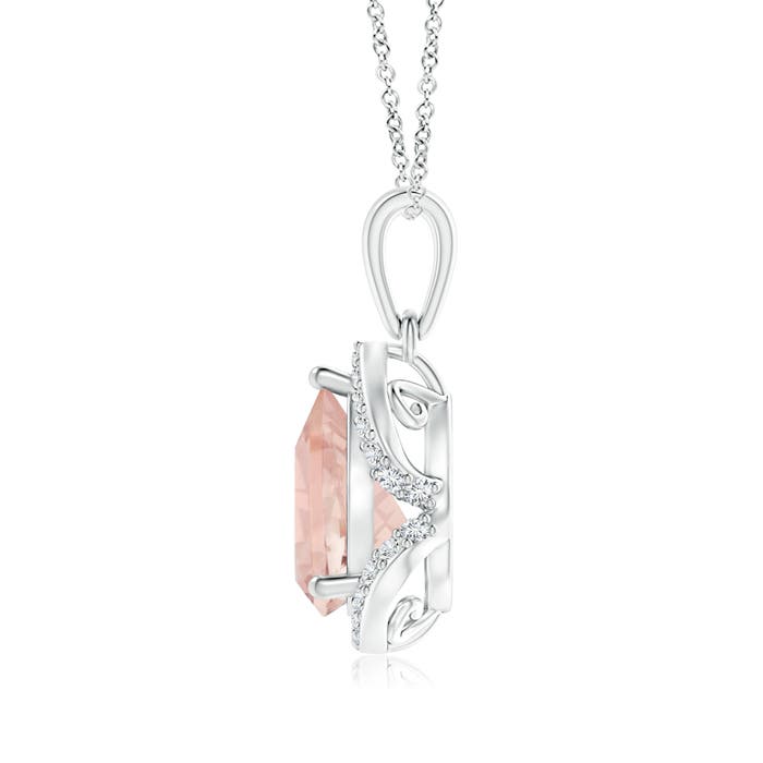 AA - Morganite / 1.56 CT / 14 KT White Gold