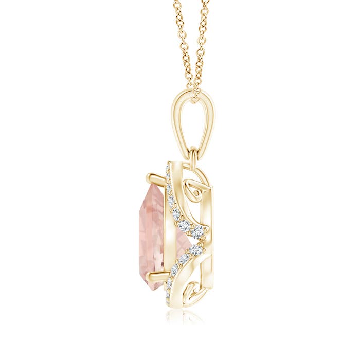 AA - Morganite / 1.56 CT / 14 KT Yellow Gold